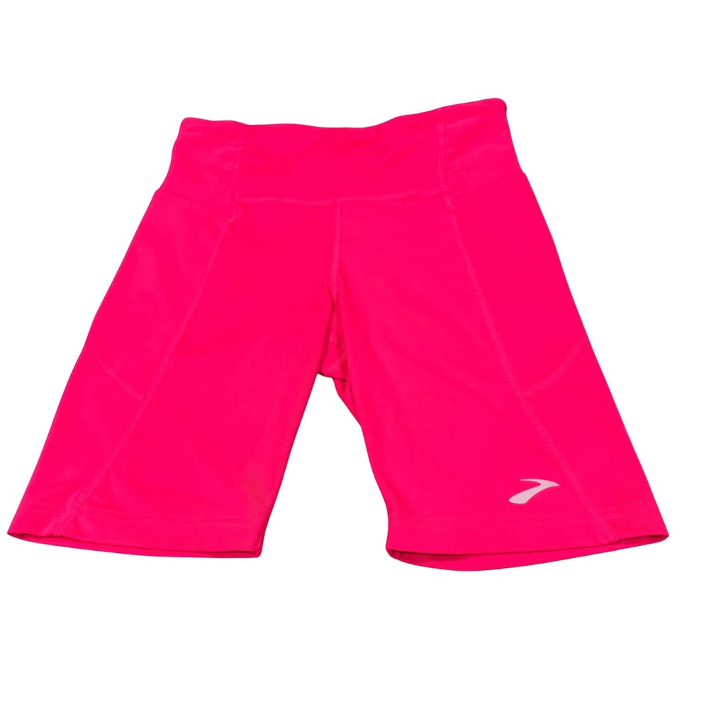 Brooks Size Small Method 8 Short Tights Womens Neon Pink Running Biker Shorts